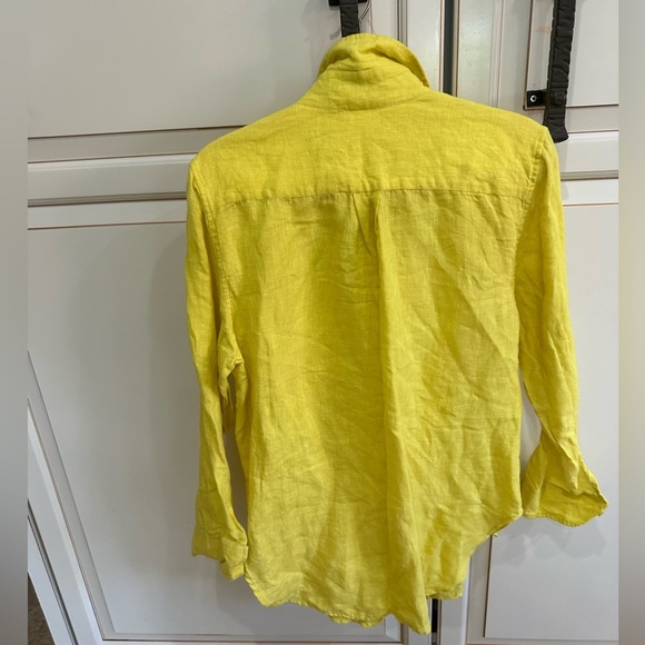 SHANI SHEMER Jonas Linen Buttoned Down Shirt One Size Cover Up (D10) - Picture 5 of 6